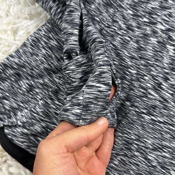 Lululemon Runderful Long Sleeve Spaced Out Space Dye Black White - Picture 3 of 7